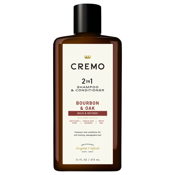 Cremo Bourbon & Oak 2-in-1 Shampoo & Conditioner