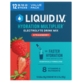 Liquid I.V. Strawberry Flavored Electrolyte Drink Mix - 12 ct