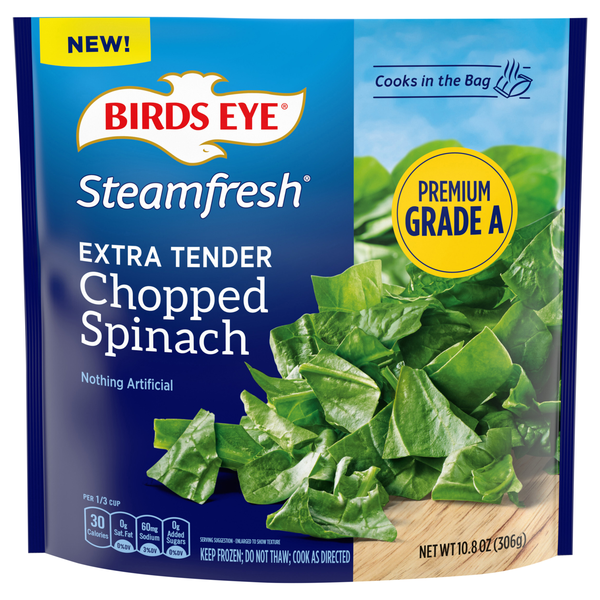 Birds Eye Steamfresh Extra Tender Chopped Spinach Frozen