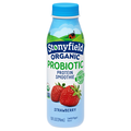 Stonyfield Organic Probiotic Low Fat Strawberry Yogurt Protein Smoothie