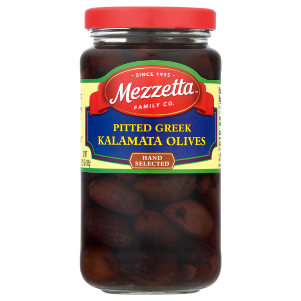 Mezzetta Imported Greek Pitted Kalamata Olives Marinated