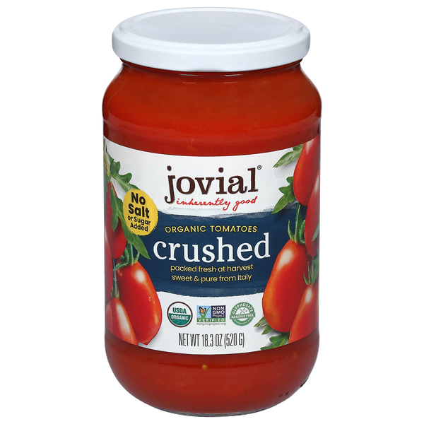 jovial Organic No Salt Added Crushed Tomatoes