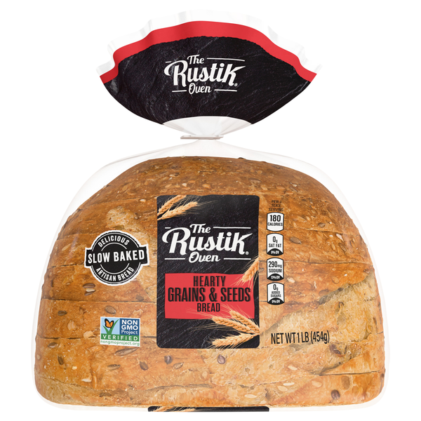 The Rustik Oven Hearty Grains & Seeds Sliced Artisan Bread Loaf