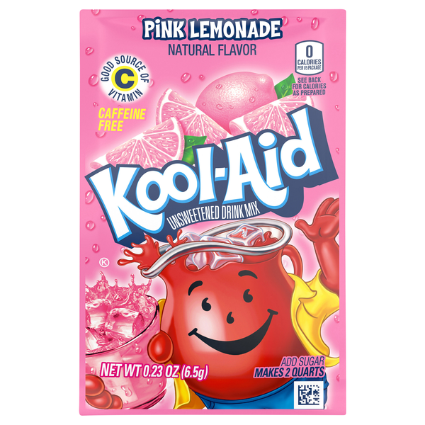 Kool-Aid Caffeine Free Pink Lemonade Drink Mix