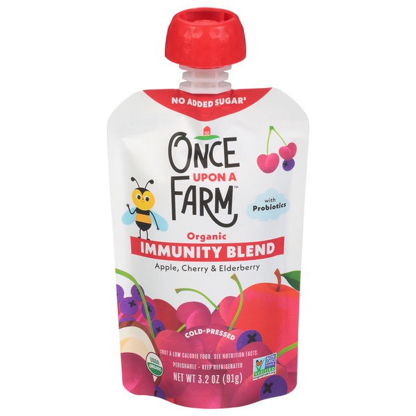 Once Upon a Farm Organic Immunity Blend Apple Cherry & Elderberry