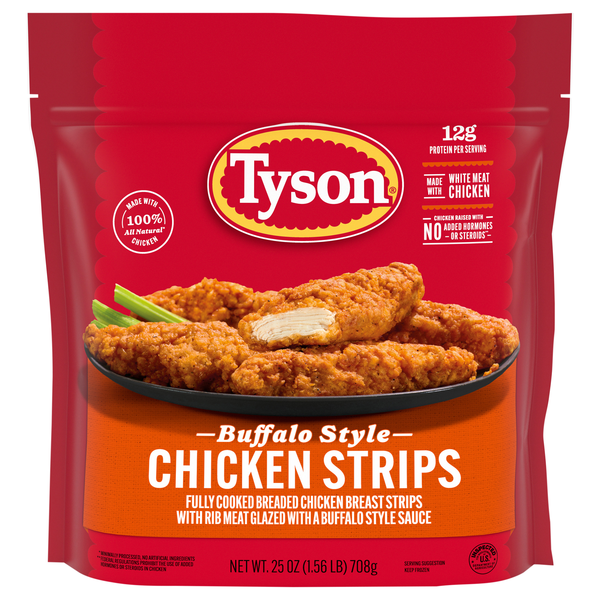 Tyson Buffalo Style Breaded Chicken Breast Strips Frozen
