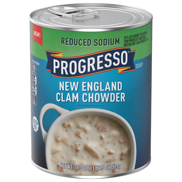 Progresso Reduced Sodium New England Clam Chowder Soup