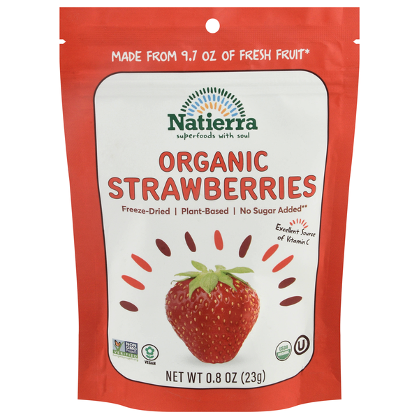 Natierra Organic Plant-Based Freeze-Dried Strawberries