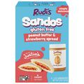 Rudi's Sandos Gluten Free Peanut Butter & Strawberry Sandwiches - 4 ct