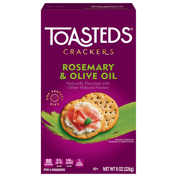 Toasteds Rosemary & Olive Oil Crackers