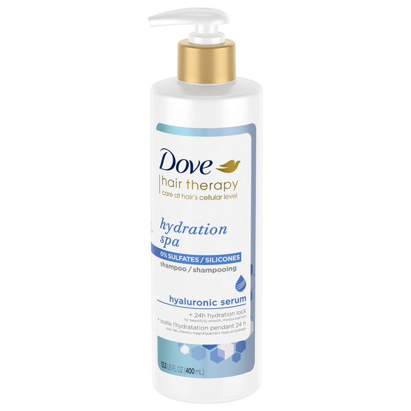 Save on Dove Hair Therapy Hydration Spa Shampoo Pump Order Online