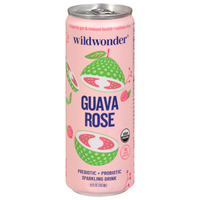 Wildwonder Guava Rose Prebiotic + Probiotic Sparkling Drink