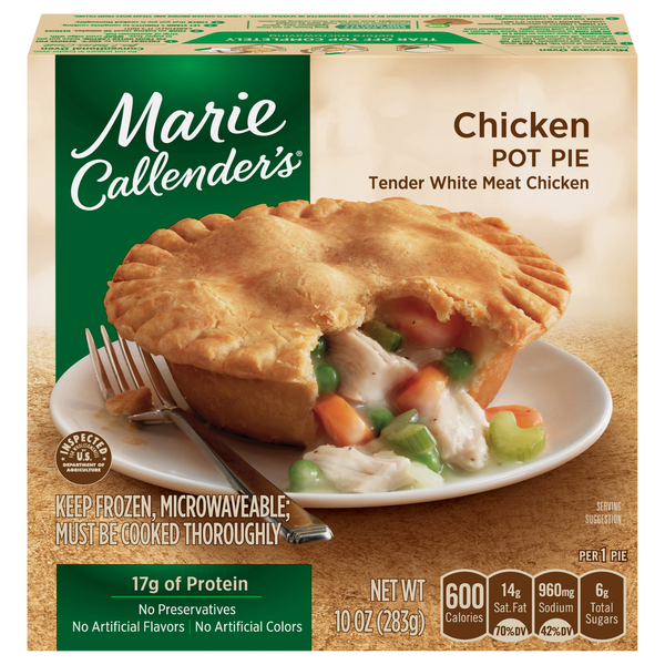 Marie Callender's Chicken Pot Pie 17g Protein Frozen Meal
