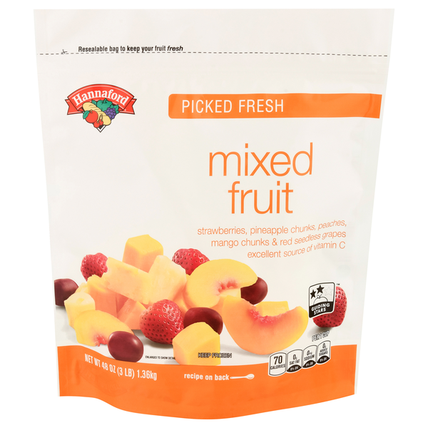 Hannaford Picked Fresh Mixed Fruit Frozen