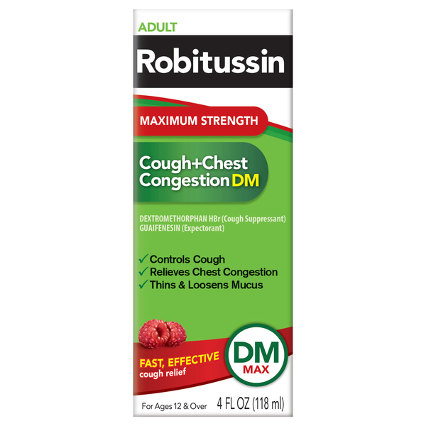 Robitussin Cough + Chest Congestion DM Maximum Strength Liquid