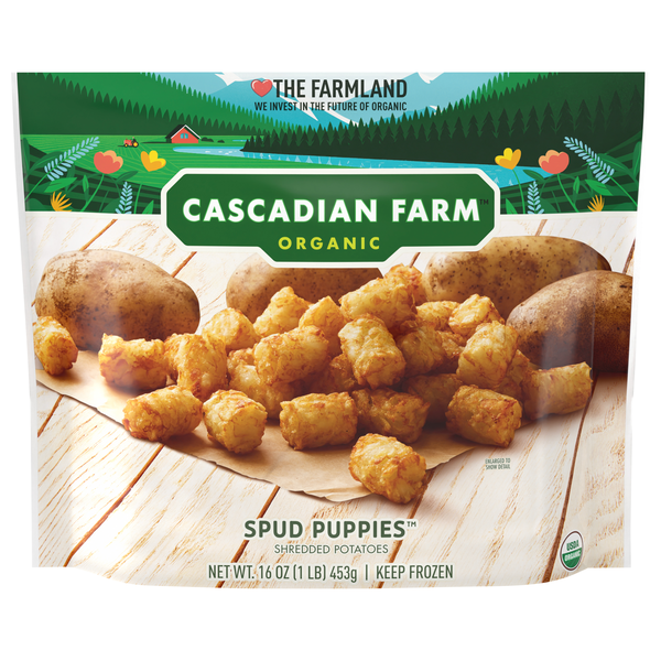 Cascadian Farm Organic Spud Puppies Shredded Potatoes Frozen