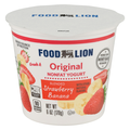 Food Lion Original Non Fat Strawberry Banana Blended Yogurt Cup