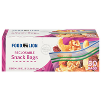 Food Lion Snack Bags Reclosable
