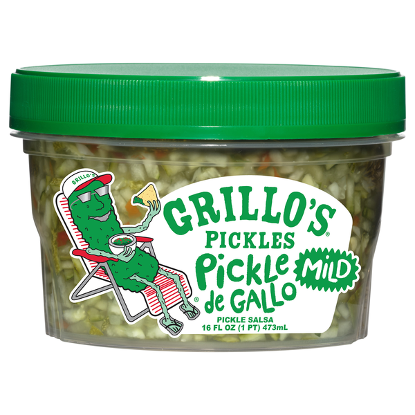 Grillo's Pickles Mild Pickle de Gallo Salsa Fresh