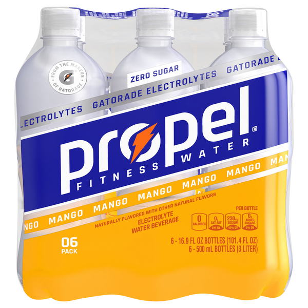 Save on Propel Mango Electrolytes Water Beverage Zero Sugar 6 pk