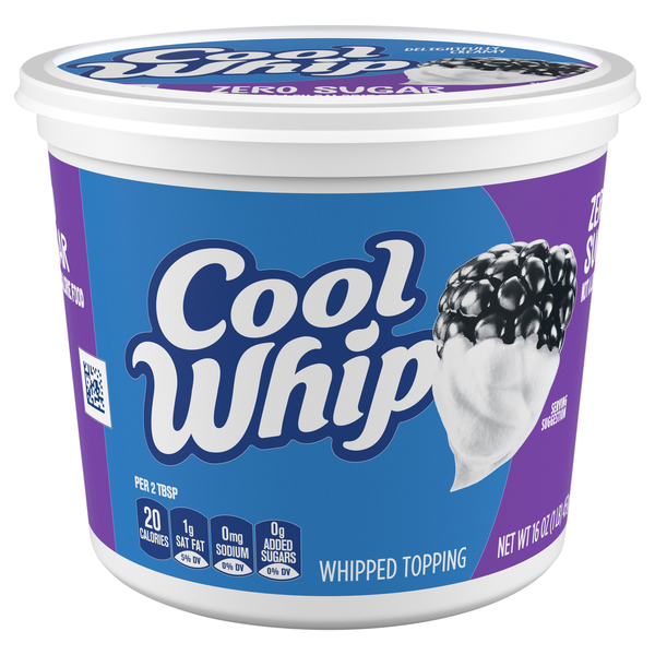 Cool Whip Zero Sugar Whipped Topping Frozen