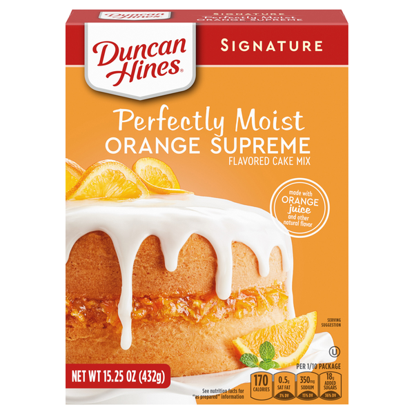 Duncan Hines Signature Perfectly Moist Orange Supreme Cake Mix