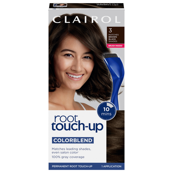 Clairol Root Touch-Up Permanent Hair Color Brown Black 3