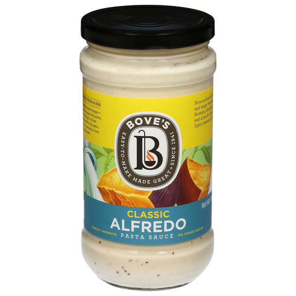 Bove's No Added Sugar Classic Alfredo Pasta Sauce