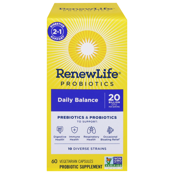 Renew Life Daily Balance Probiotic Vegetarian Capsules