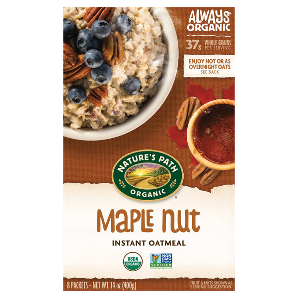 Nature's Path Organic Maple Nut Instant Oatmeal - 8 ct