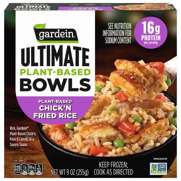 Gardein Ultimate Plant-Based Chick'n Fried Rice Bowl Frozen Meal