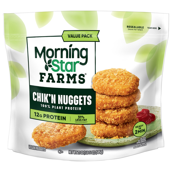 MorningStar Farms Plant-Based Chik'n Nuggets Value Pack Frozen