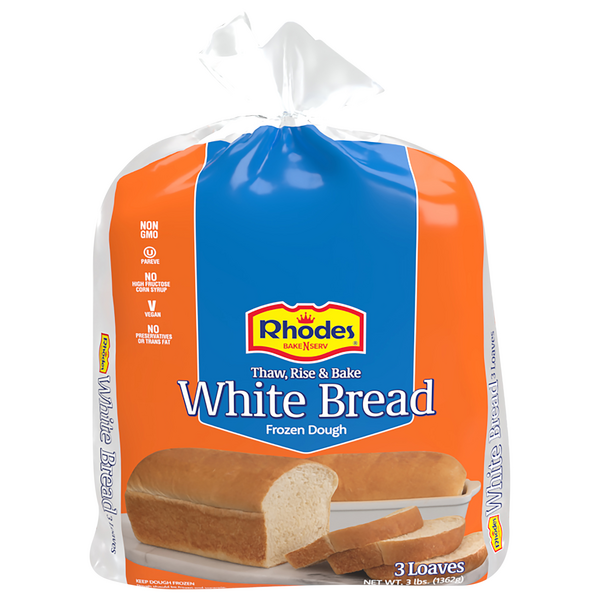 Rhodes Thaw Rise & Bake White Bread Frozen Dough - 3 ct