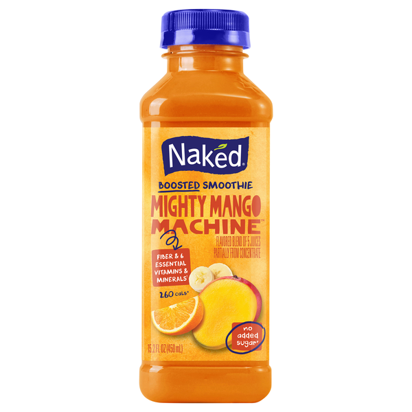Naked No Added Sugar Mighty Mango Machine Boosted Smoothie
