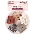 Scunci Trend Essentials Fine Hair Claw Clips
