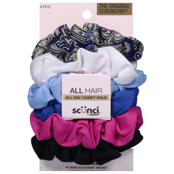 Scunci Large Hair Scrunchies Interlock Twisters