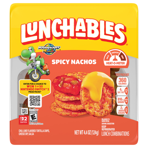 Lunchables Spicy Nachos with Chili Lime Flavored Tortilla Chips