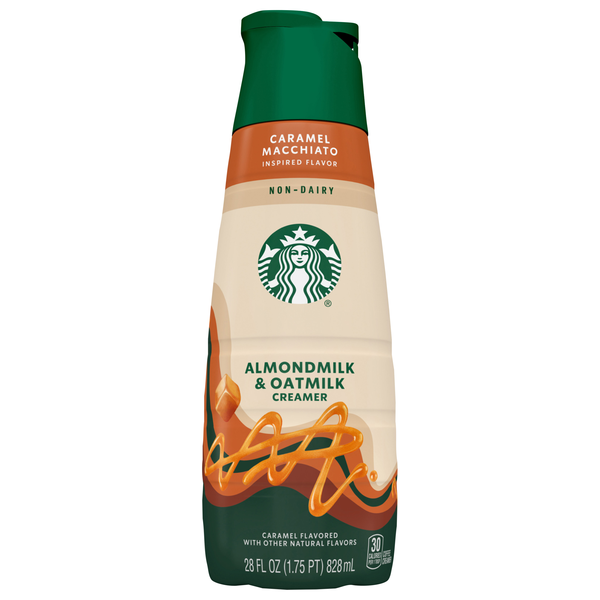 Starbucks Non-Dairy Caramel Flavored Almondmilk & Oatmilk Coffee Creamer