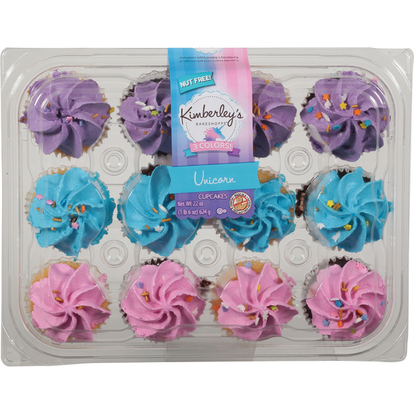 Kimberley's Bakeshoppe Nut Free Unicorn Cupcakes - 12 ct