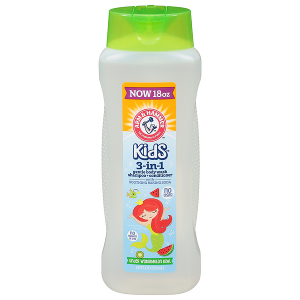 Arm & Hammer Kids Under Watermelon Kiwi 3-in-1 Wash Shampoo + Conditioner