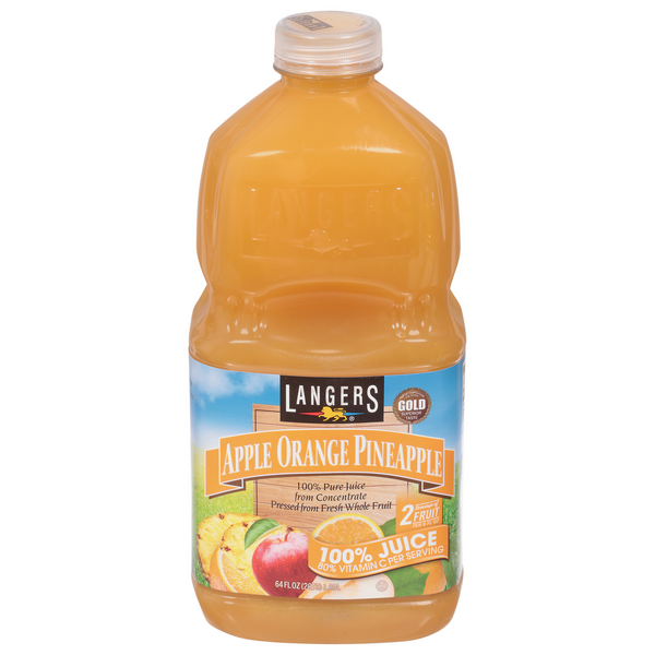 Langers 100% Juice Apple Orange Pineapple