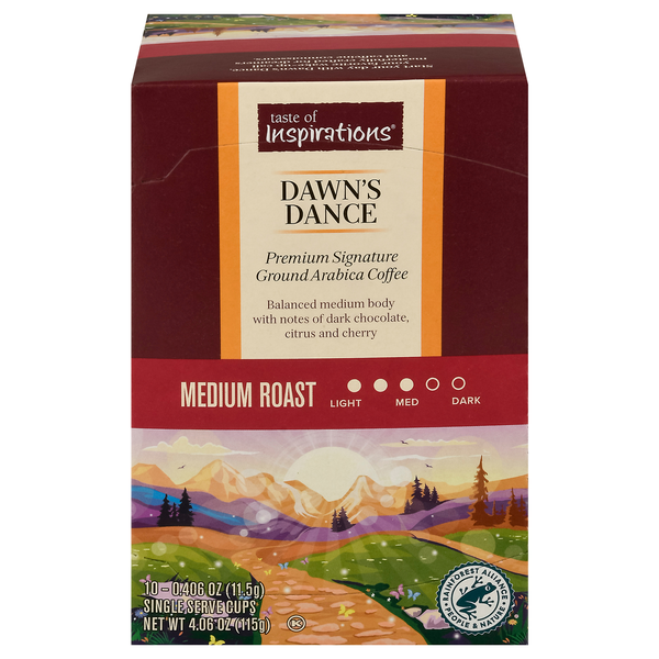 Taste of Inspirations Dawn's Dance Medium Roast Coffee Single Serve Cups