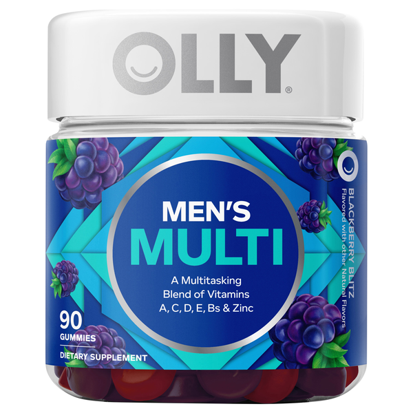 OLLY Men's Multi Blackberry Blitz Vitamin Gummies