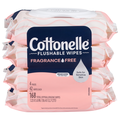 Cottonelle Fragrance Free Flushable Wipes - 4 pk