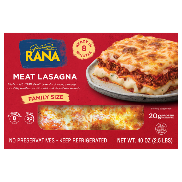 Giovanni Rana Meat Lasagna Family Size Fresh