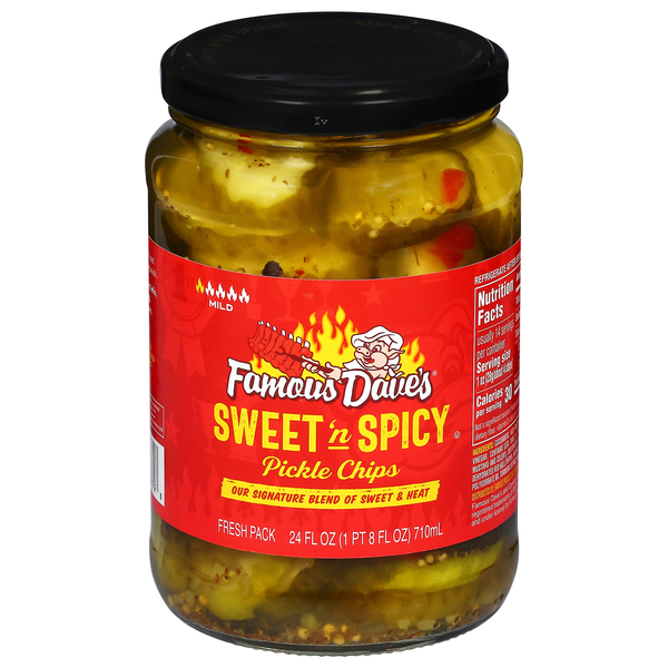 Famous Dave's Mild Sweet 'n Spicy Pickle Chips