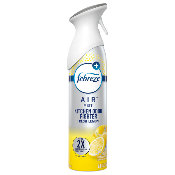 Febreze Air Mist Kitchen Odor Fighter Lemon Air Freshener Aerosol Spray