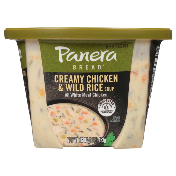 Panera Bread Creamy Chicken & Wild Rice Soup Refrigerated