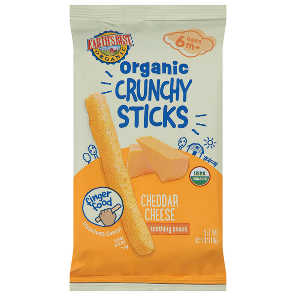 Save on Earth's Best Organic Crunchy Sticks Cheddar Cheese