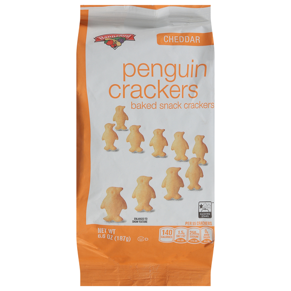 Hannaford Penguin Cheddar Baked Cheese Crackers